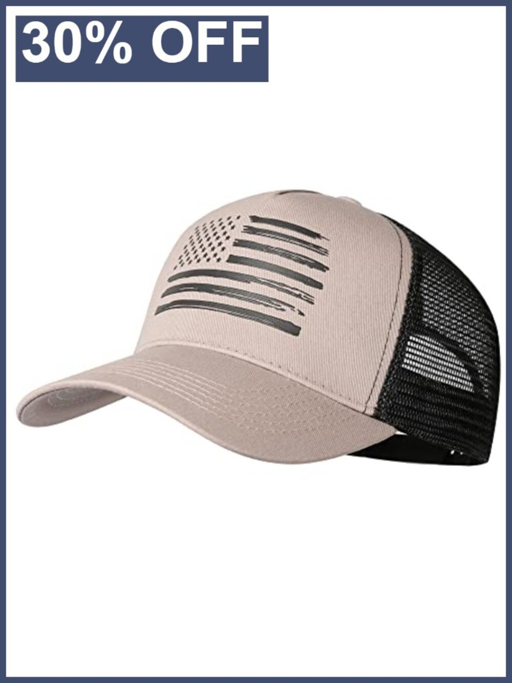 American Flag Trucker Hat Baseball Cap Mesh Snapback Adjustable
